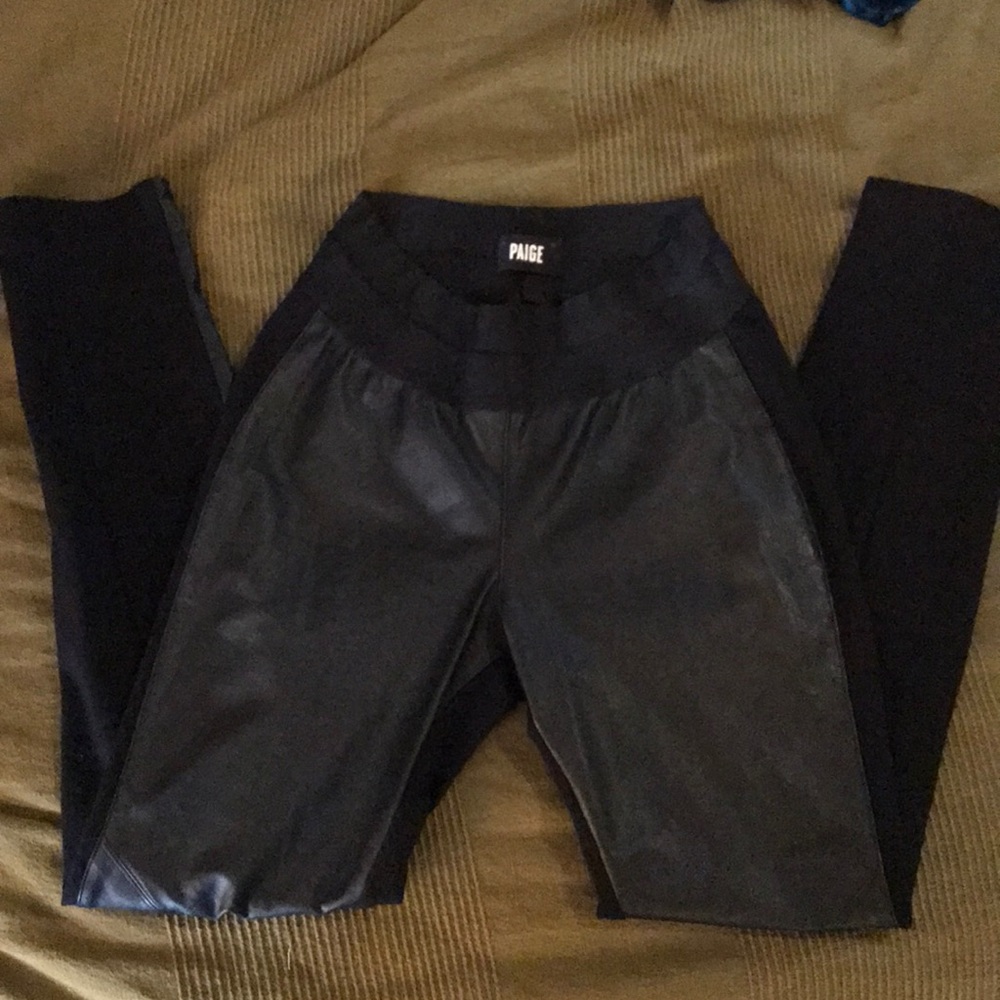 Paige leather leggings